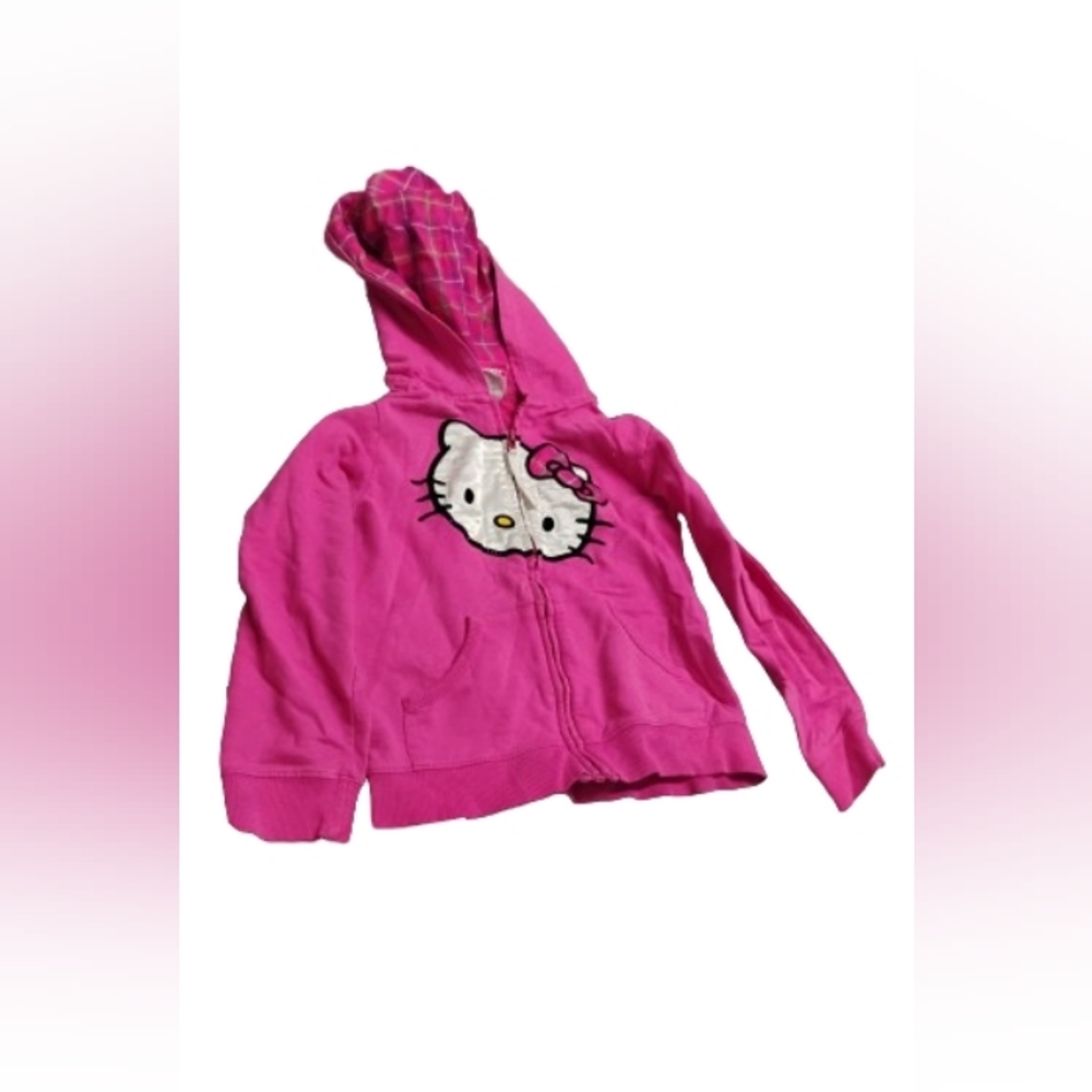 Hello Kitty Girls Full Zip Graphic Hoodie Jacket Sz M